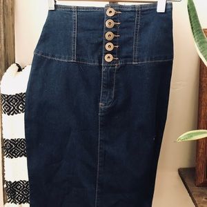 JEAN PENCIL SKIRT